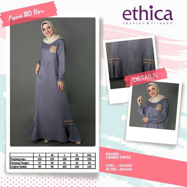 GAMIS ETHICA AYUMI 110 BIRU