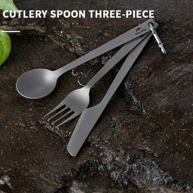 SENDOK SET TITANIUM NATUREHIKE NH19T011-D