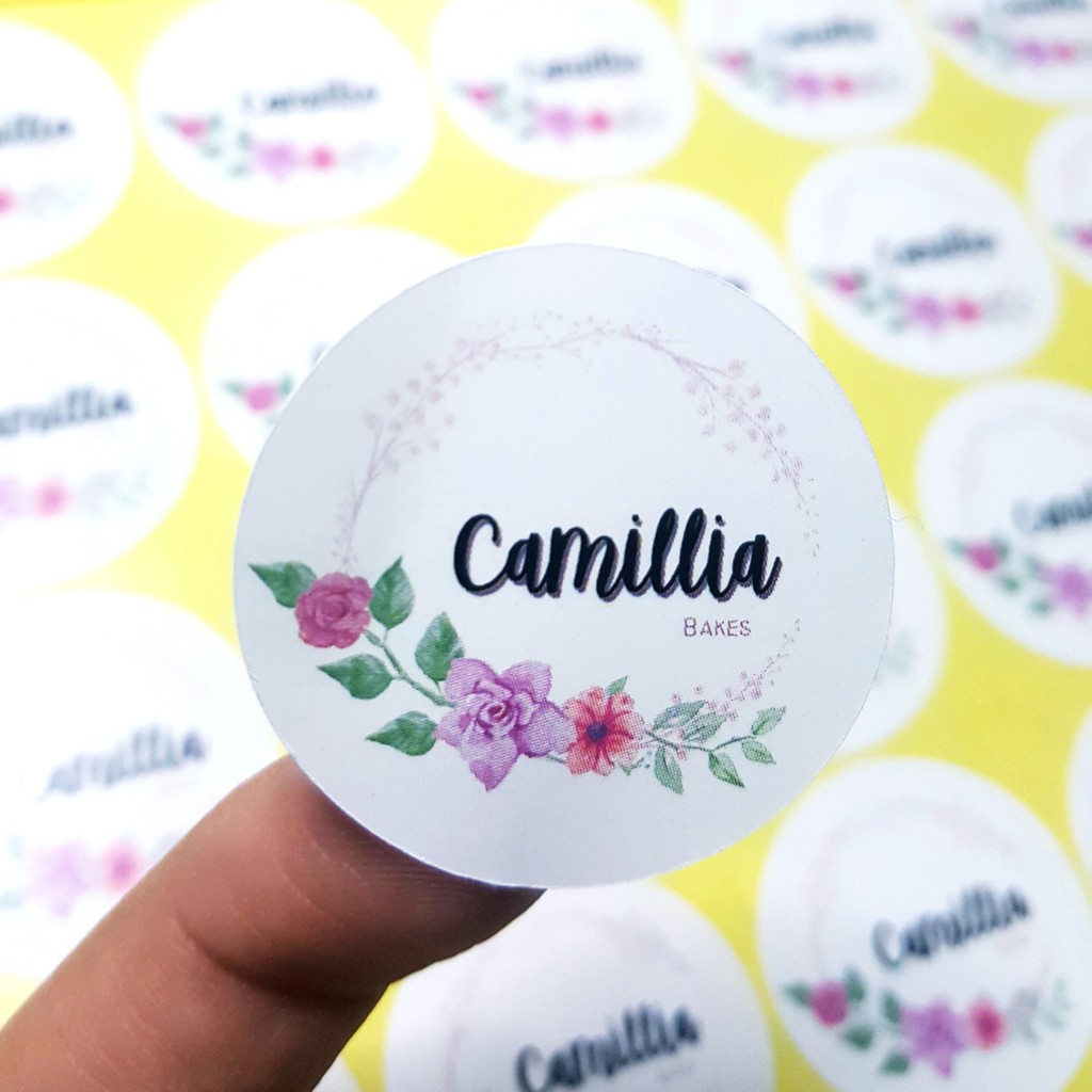 

Sticker Label Bulat / Kotak ukuran 3 cm