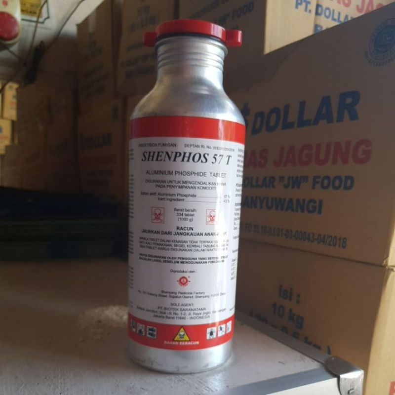 shenphos 344 butir 57t foodgrade fumigan anti kutu obat kutu beras