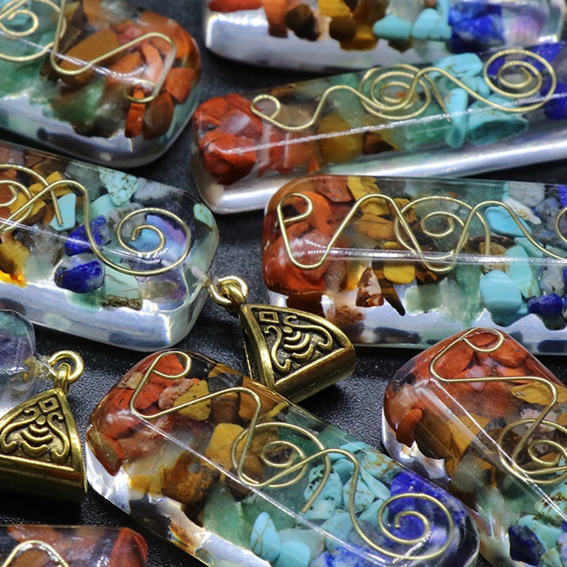 Fancyqube Kalung Liontin Batu Permata 7 Chakra Penyembuhan