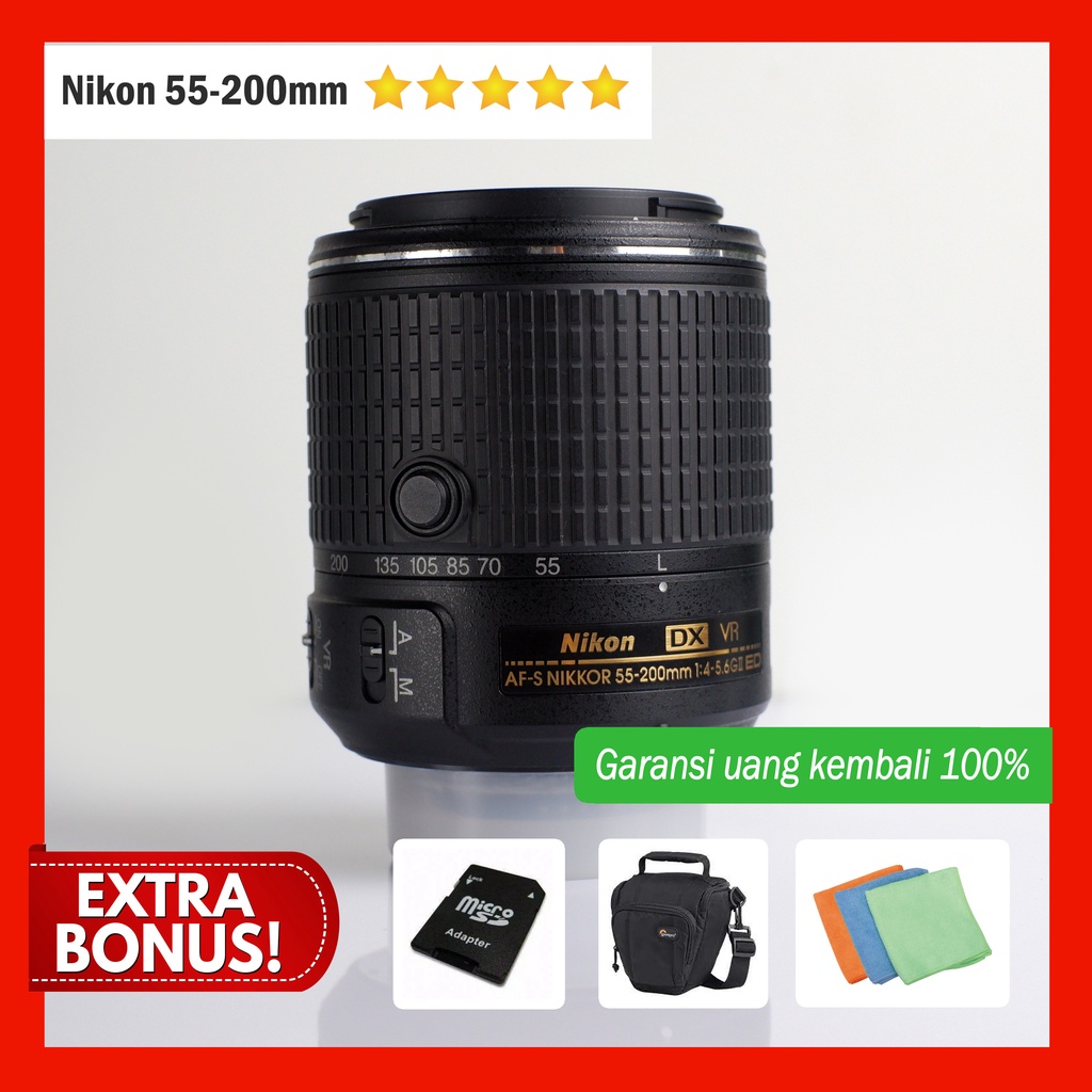 Lensa Tele Nikon 55-200mm