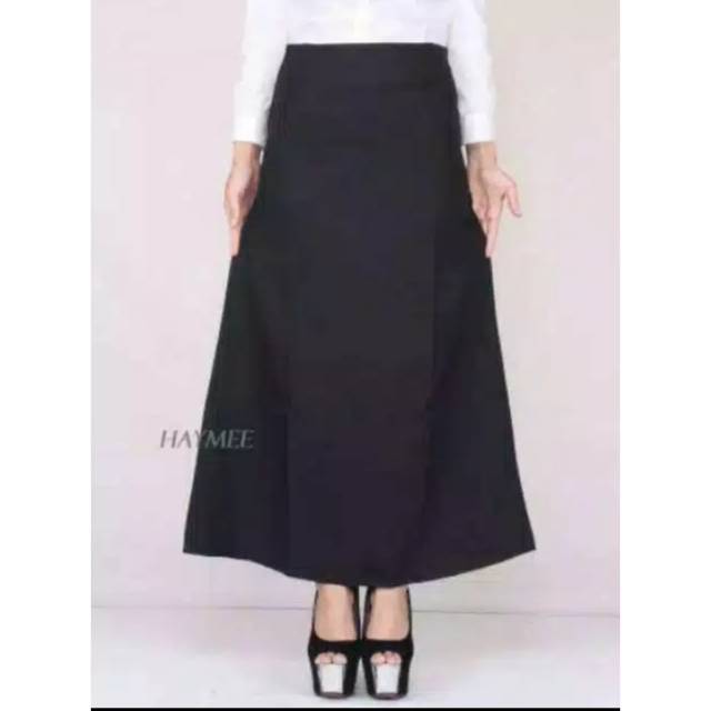 Rok kerja A/Rok Kantor/Rok kuliah/Rok line A/ rok hitam