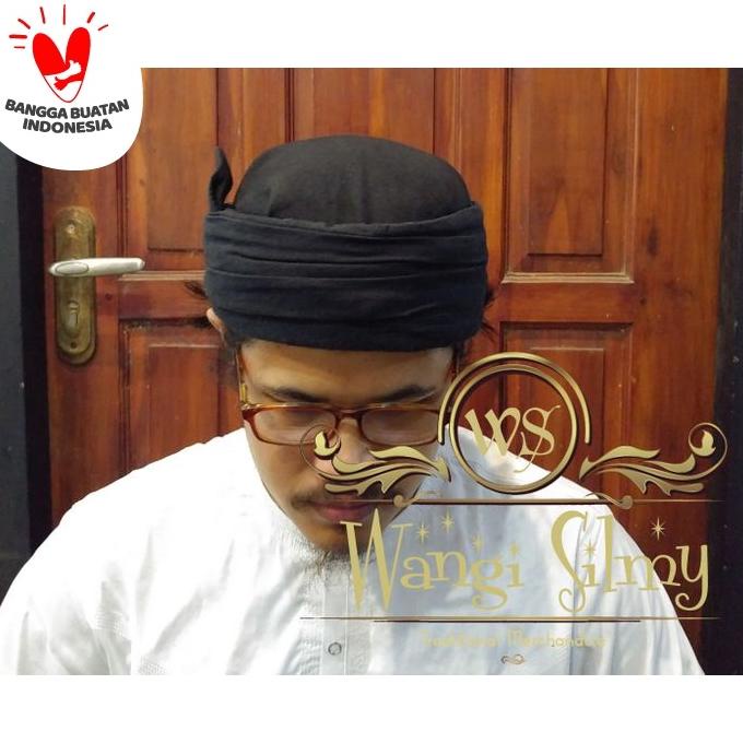 Promo Iket Sunda Premium "Candra Sumirat" Hitam - Blangkon Sunda