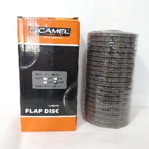 Flap Disc 4&quot; Amplas Susun grit 100 / Amplas tumpuk Harga Per Kotak (C356K)