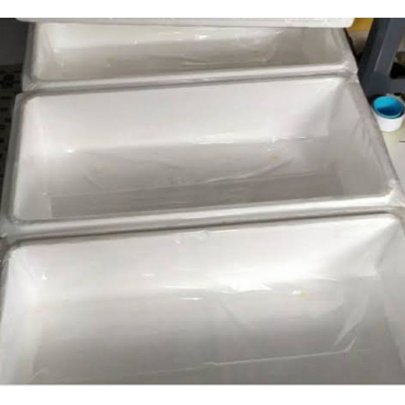 plastik untuk melapisi styrofoam kolam ikan tebal 015 x lebar 1m dibuka jadi 2m x panjang 1.5 m