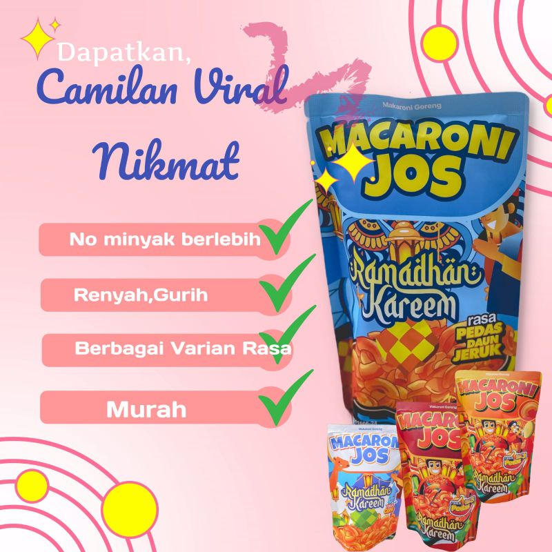 

SNACK VIRAL CEMILAN MURAH MACARONI JOS