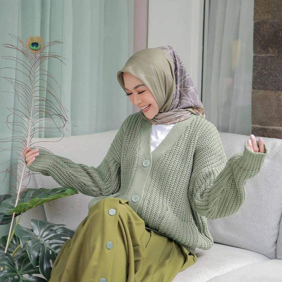 CARDIGAN RAJUT KANCING SAKU PREMIUM 5GATE BY NADIRA