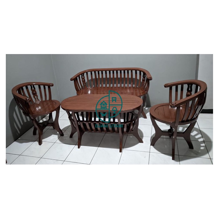 Kursi Teras Bangku Meja Panjang Kayu Jati