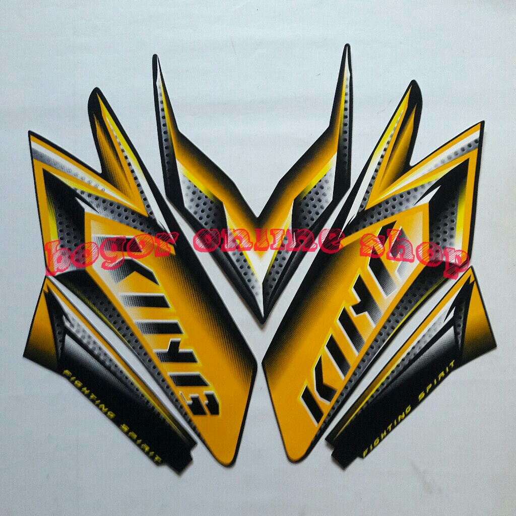 stiker motor striping Rx king 2008 kuning