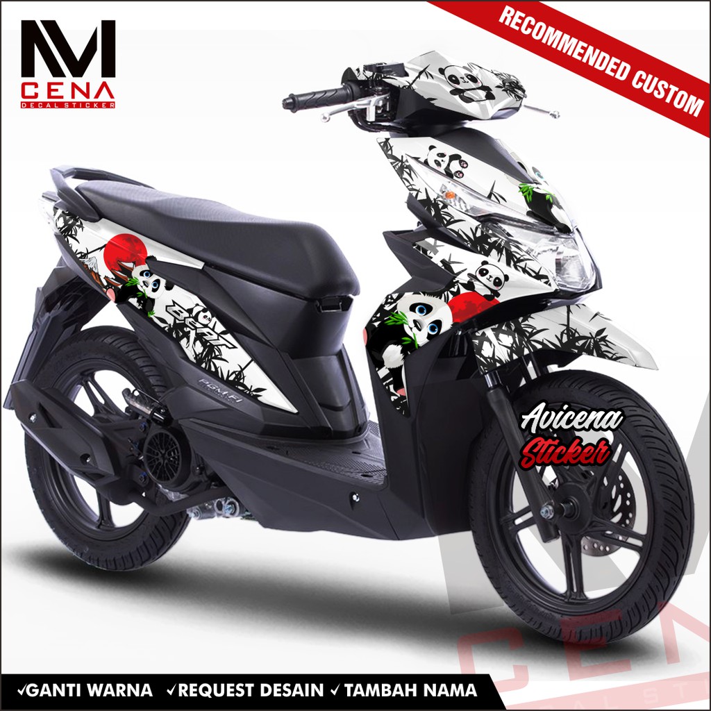 Decal Sticker Honda Beat Street Full Body 2017 2018 2019 Dekal Beat Esp Decal Beat panda