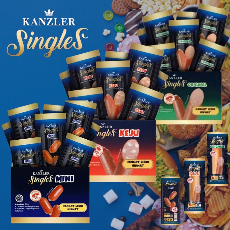 

sosis kanzler singles 1 box original/hot/keju/mini/bakso
