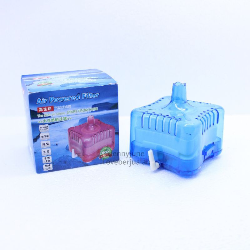 Alat air Powered Filter Aquarium Akuarium Bulat dan Kotak Import