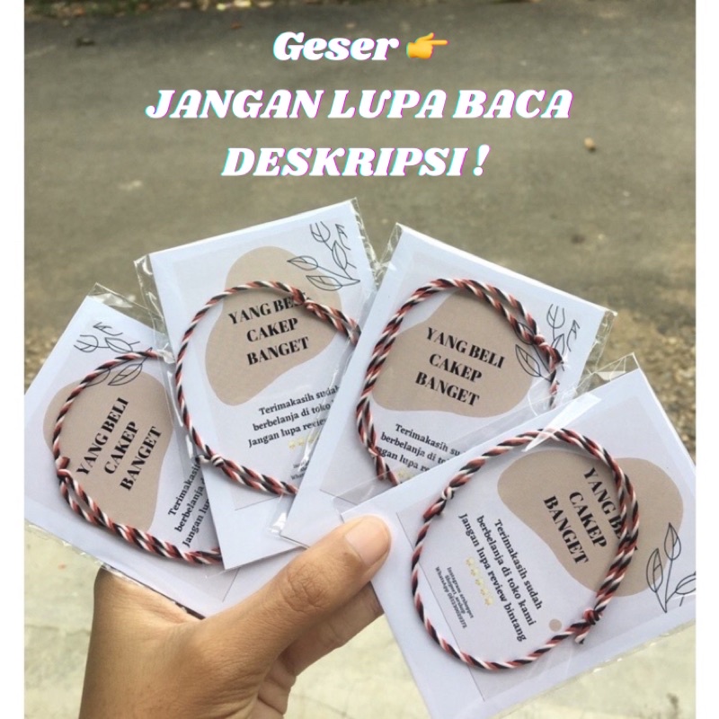 GELANG TRIDATU BALI / TELON ASLI / TRIDATU WARNA / TRIDATU CUSTOM / GELANG TRIDATU 2MM / GELANG TRID