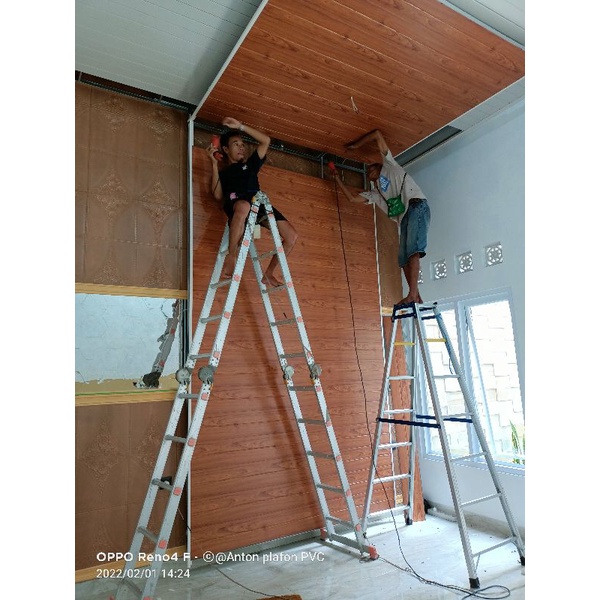 plafon PVC serat kayu