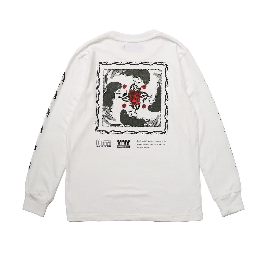 CONCRETE MIND - Blood Sugar S*x Magik White Long Sleeve