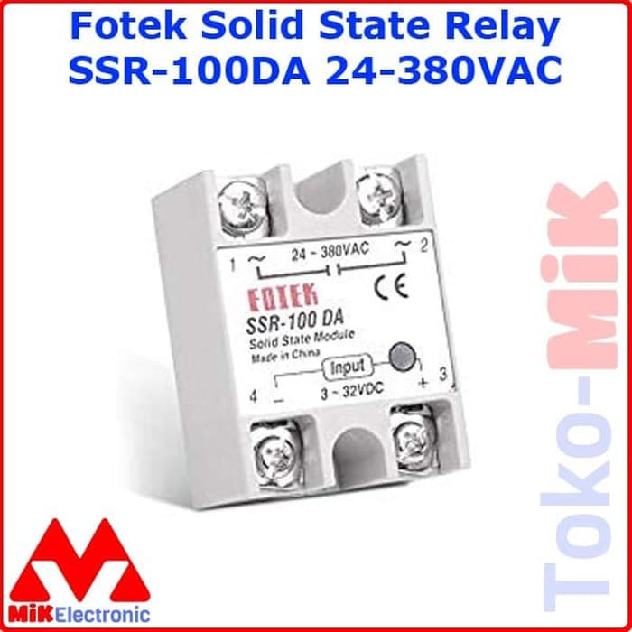 FOTEK SSR-100DA 100A SOLID STATE RELAY SSR DC CONTROL AC 3-32V/24-380V