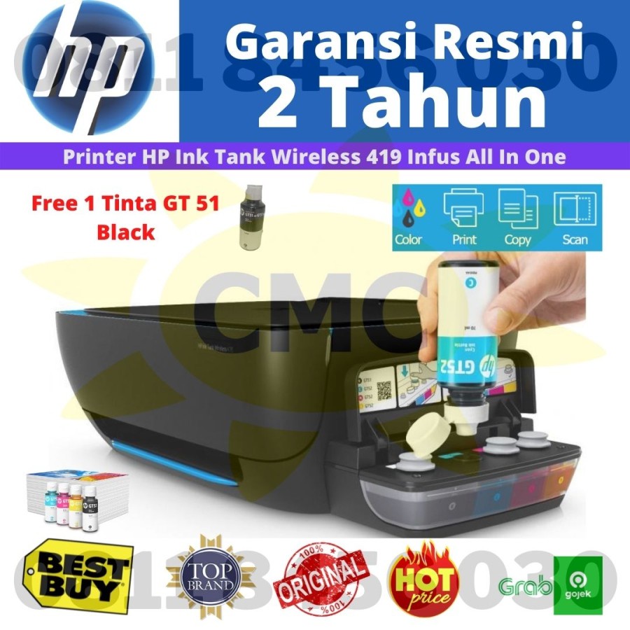 HP Ink Tank Wireless 419 All in One Printer Pengganti HP 415