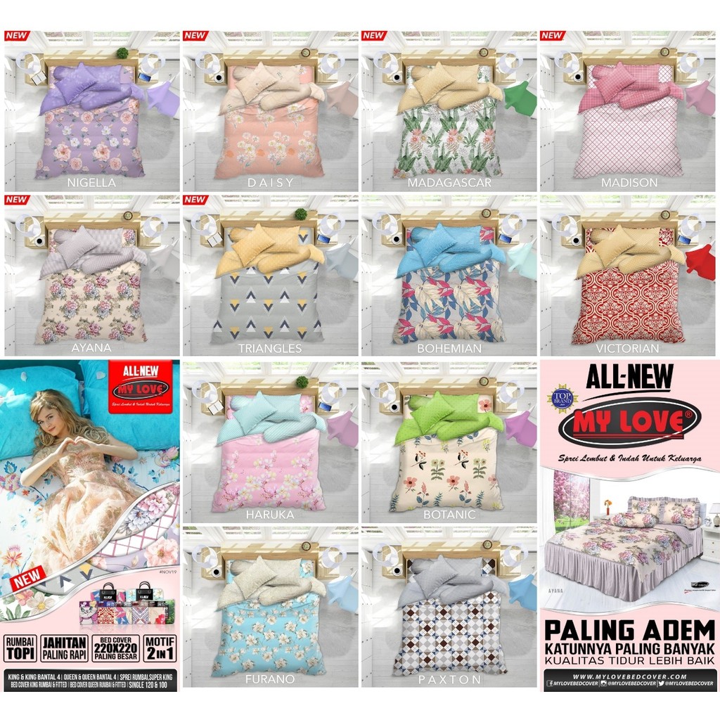 ALL NEW MY LOVE SPREI MOTIF AYANA, ALTA uk 160, 180 x 200