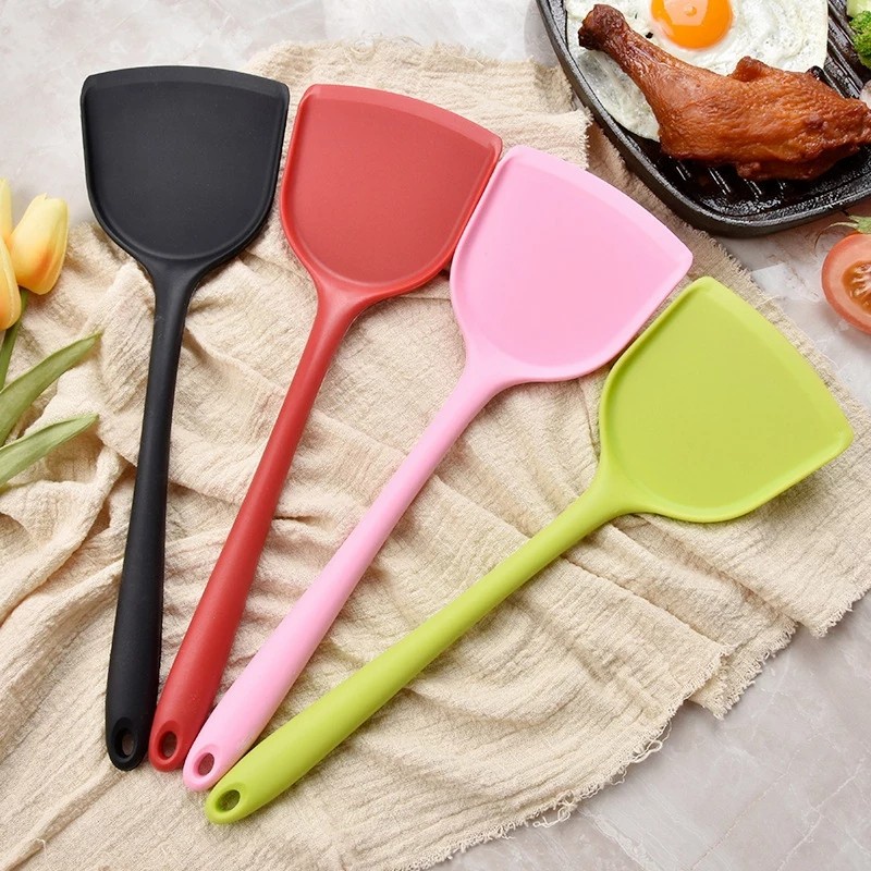 Sutil Spatula Sodet Silikon Spatula Tahan Panas Sodet Alat Masak Wajan