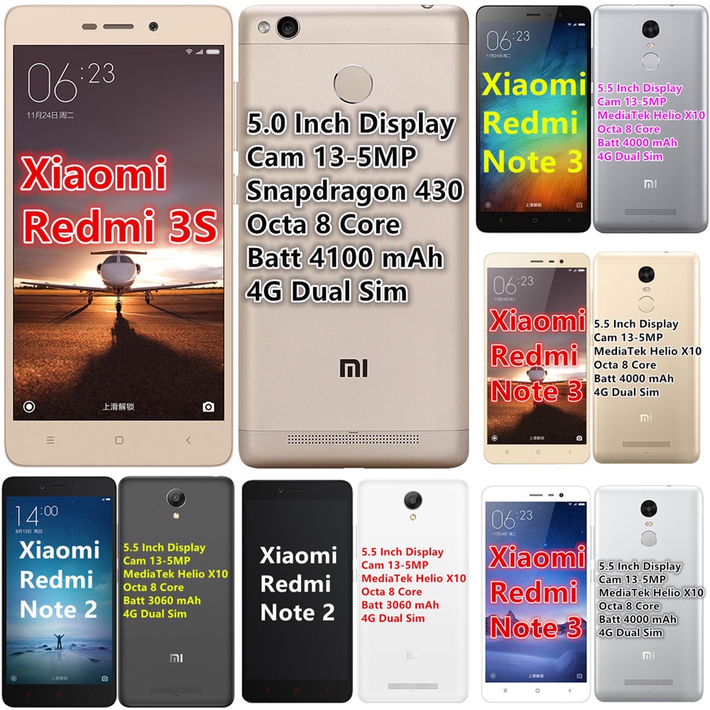 Xiaomi Redmi 3S Smartphone Redmi Note 3 Redmi Note 2 Android Handphone murah redmi3s hp xiaomi murah redminote3 hp redmi murah redminote2 hp android murah