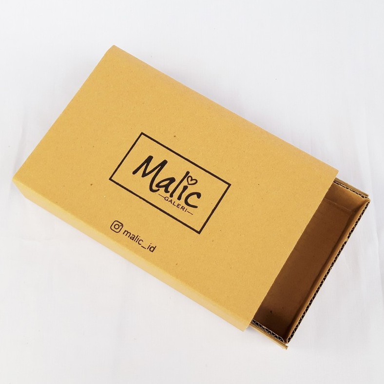 

Kardus Slide Custom Sablon Ukuran 15 x 25 x 4 cm Packaging Produk ⁣Via Handicraft