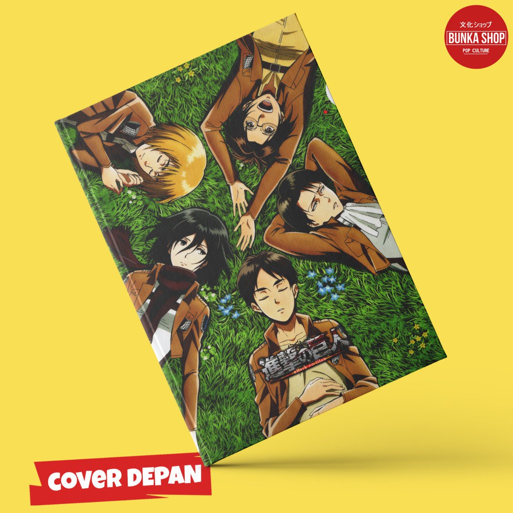 

Note Book Anime Hardcover Shingeki no Kyojin Team Green Ukuran A5 Jurnal Agenda Planner Notebook Gift