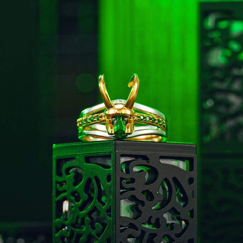 Set Cincin Cosplay Desain Helm Thor Loki Untuk Pria Dan Wanita