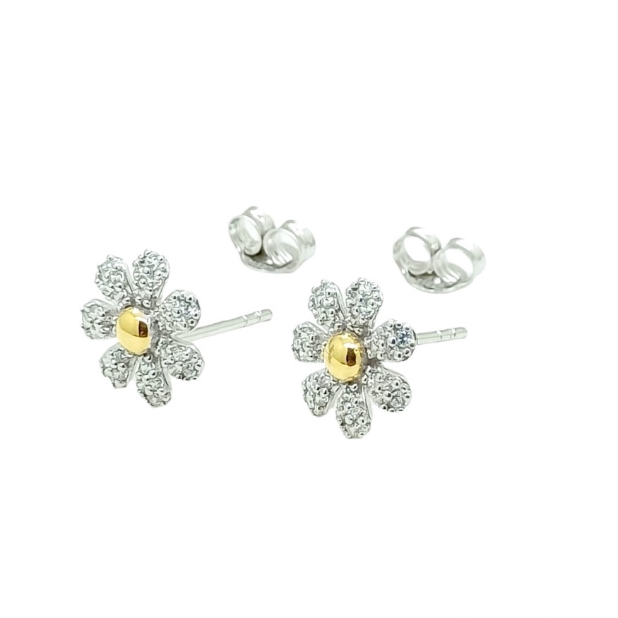Giwang Whitegold Flower Garden-Daisy Series EA200274 SDW Gold 755 18K