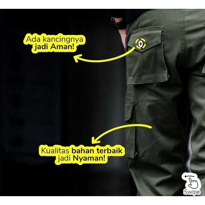 [COD] Celana Cargo Panjang Twotone Original (Tersedia Ukuran Big SIZE) (Guarantee)