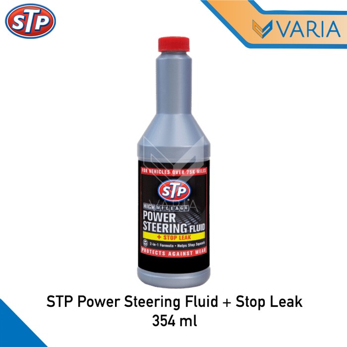 STP Power Steering Fluid + Stop Leak 354 ml Cairan Oli Setir Mobil