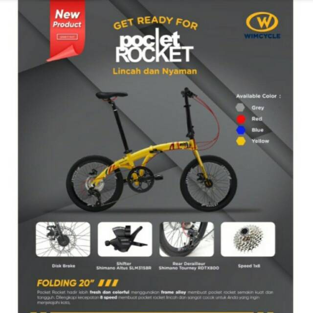 NEW Wimcycle Pocket Rocket 20