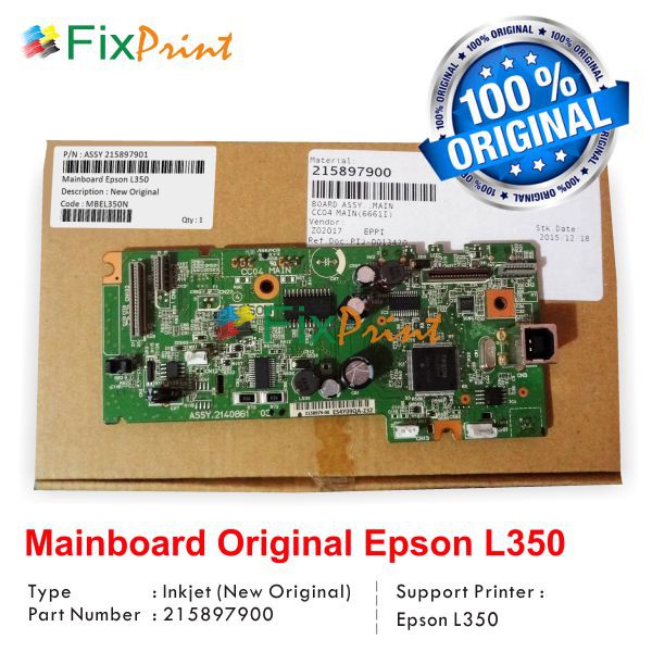 Board Printer Epson L350, Mainboard L350, Motherboard L350 New Original Murah