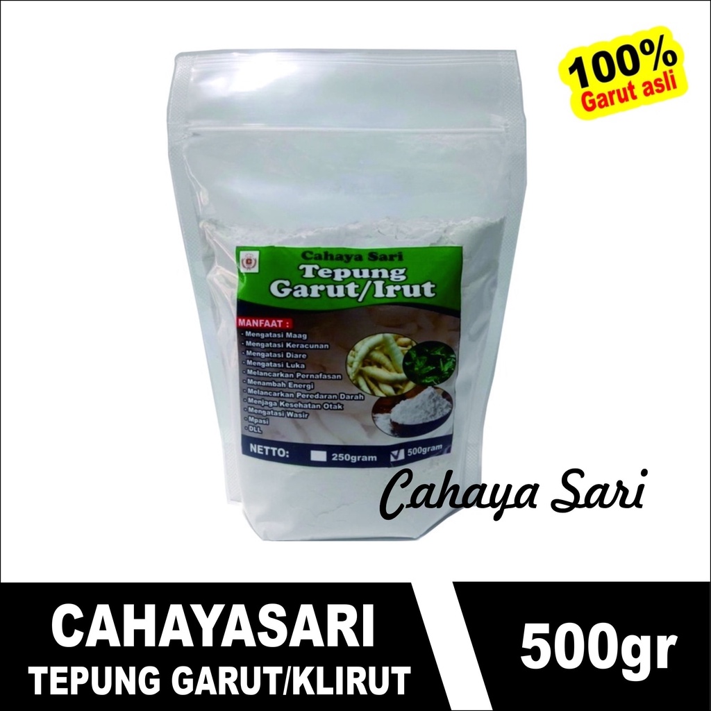 

TEPUNG GARUT / TEPUNG IRUT / TEPUNG PATI ASAM LAMBUNG 500GR