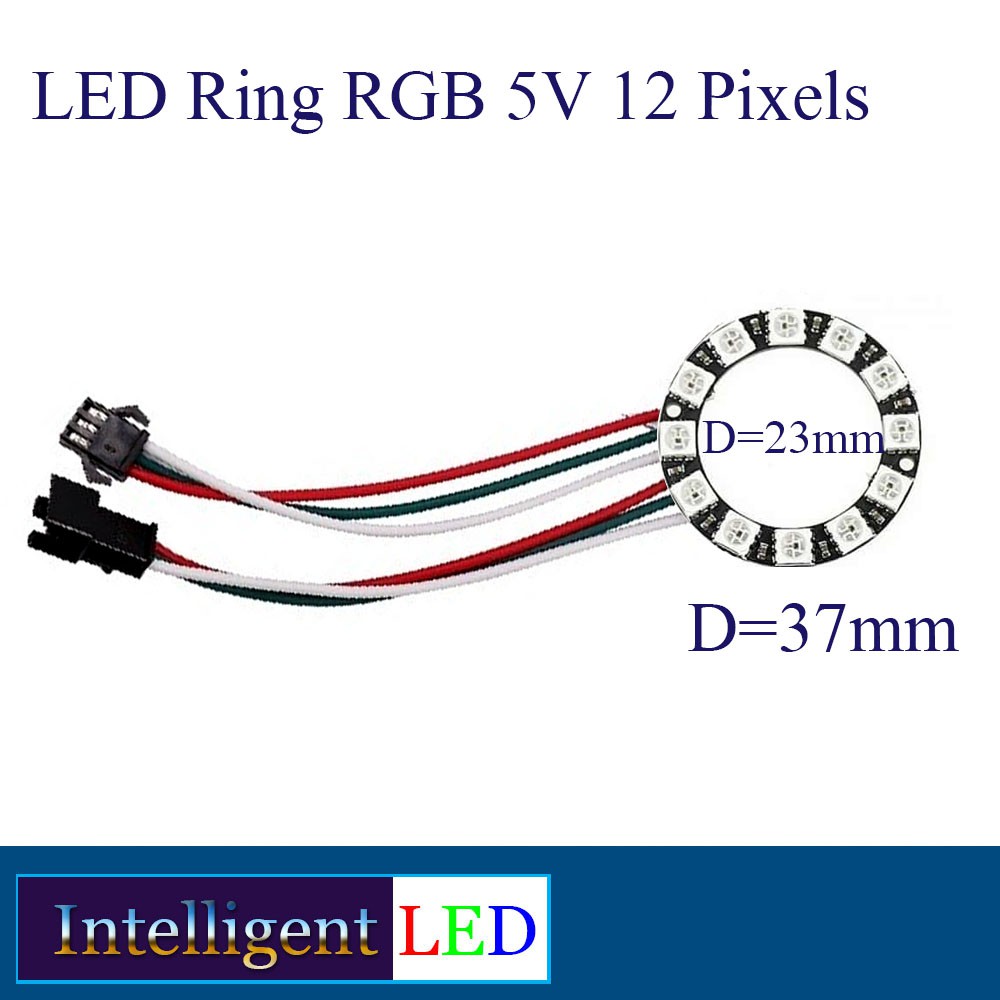 LED Ring RGB 5V 12 Pixels LED support Arduino