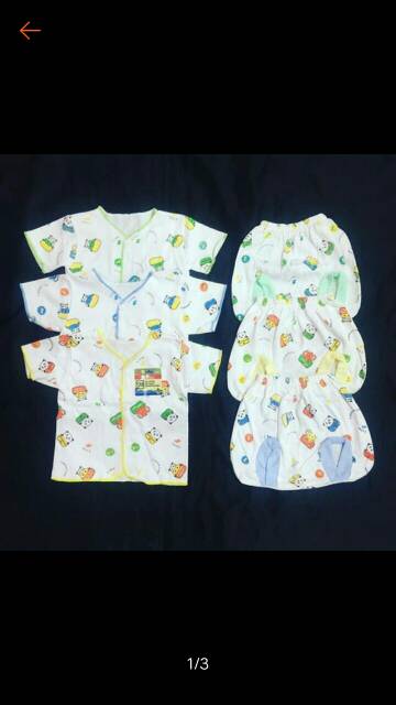 Stelan pendek NAKITA newborn Baju Bayi Double Nit SNI