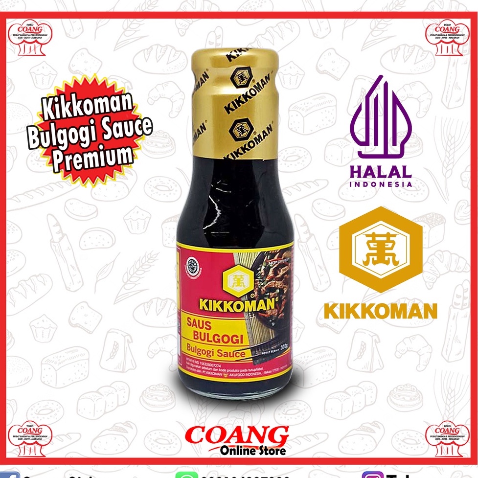 

KIKKOMAN SAUS BULGOGI 300 GRAM - SAUS BULGOGI PREMIUM - TUMIS - MASAK - PANGGANG - COCOLAN - MARINASI