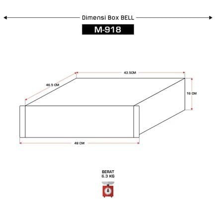 BOX POWER AMPLIFIER BELL M918 M-918 M 918 SOUND SYSTEM AUDIO BOX POWER AMPLI LAPANGAN STEREO BELL