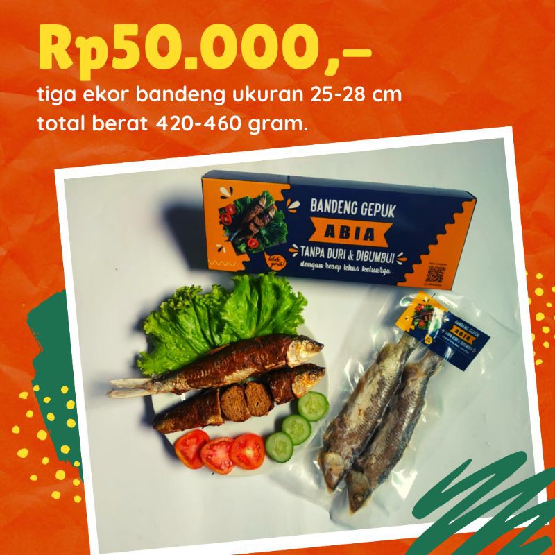 

Bandeng gepuk/isi/otak-otak ABIA - Tiga Ekor