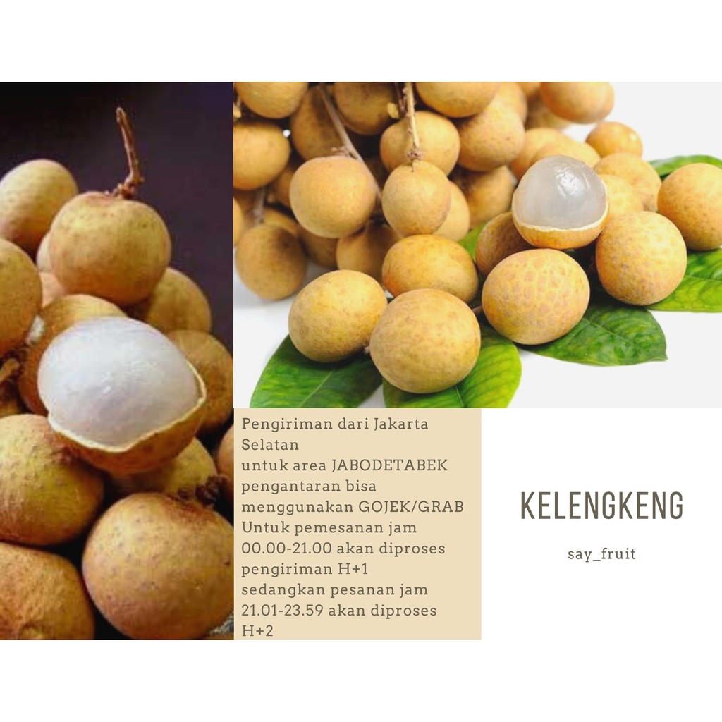 

Kelengkeng Super 500gr / Kelengkeng Manis Super / Longan Fruit / Buah Segar