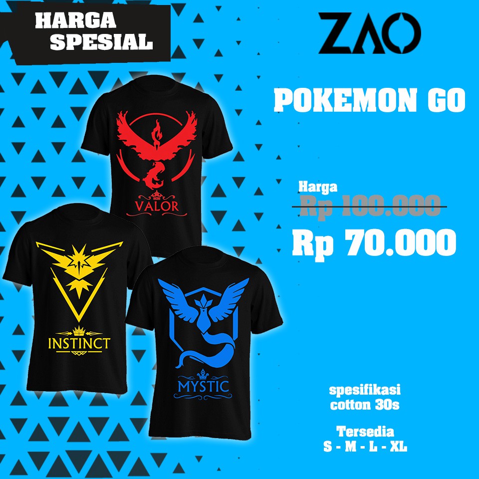 Kaos Pokemon Go murah