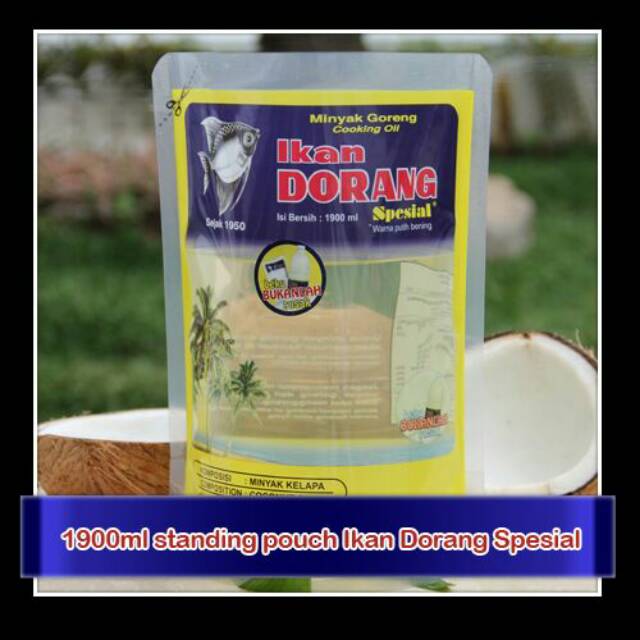 Surabaya minyak kelapa minyak goreng cap ikan dorang spesial 1900ml pouch