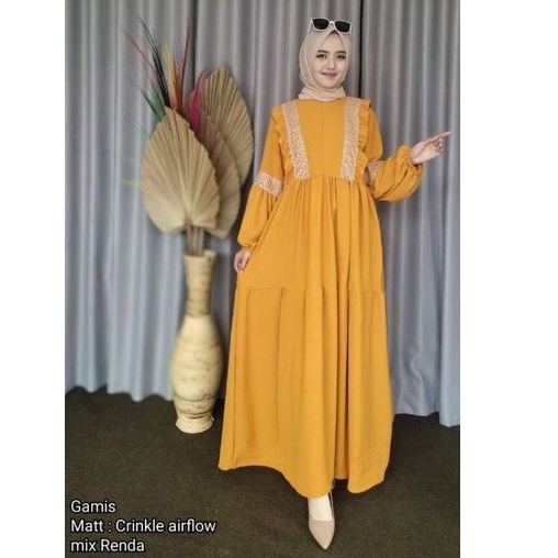 GAMIS ASYLA  TALI kringkel renda tangan balon