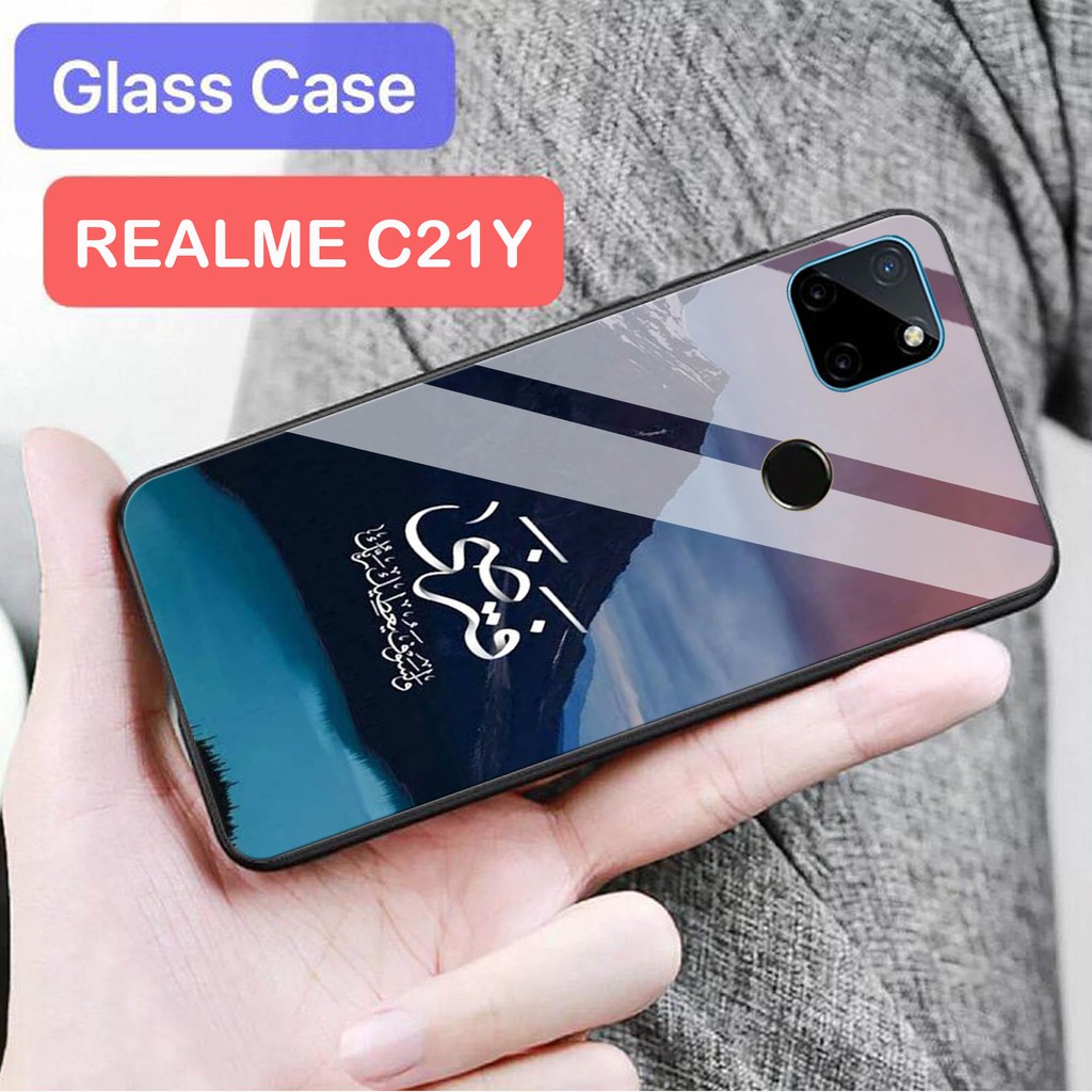 [H15] Softcase Kaca Realme C21 - Casing Hp Realme C21  - Case Hp Realme C21