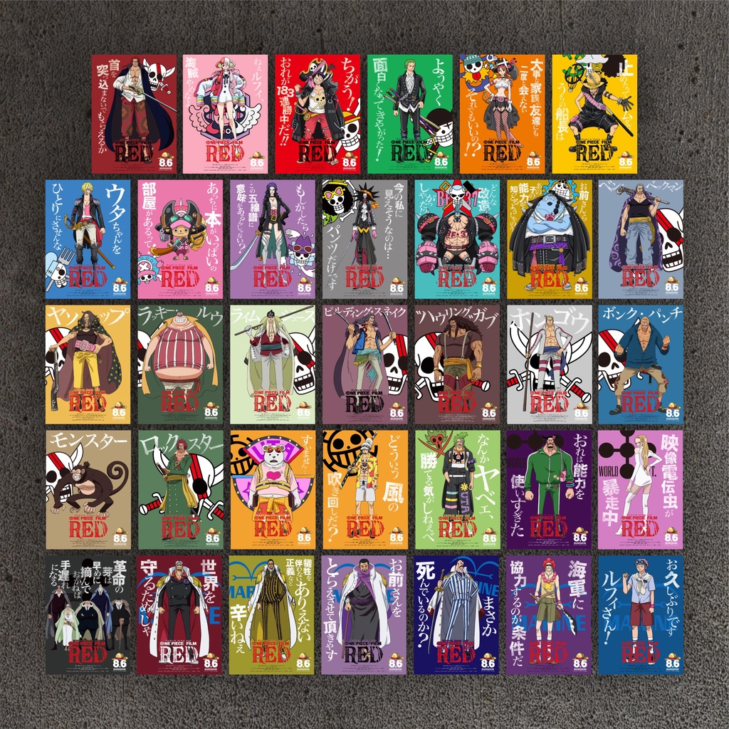 Poster One Piece Akagami Movie Red