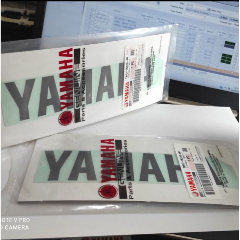 STIKER YAMAHA FAIRING R15VVA, R25/COSTUM YAMAHA 1WD-F8328-00 (SATUAN) ORI YGP