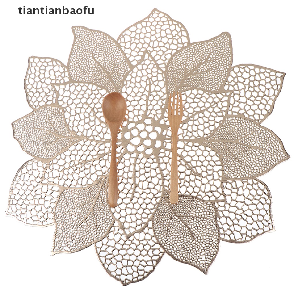 [tiantianbaofu] Placemat Table Mat Simulation Bauhinia Flower PVC Table Pad Coasters Home Decor Boutique