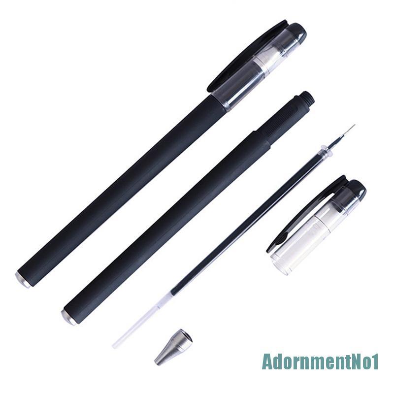 (AdornmentNo1) 10pcs Pulpen Tinta Cair 0.5 0.38mm Untuk Pelajar Sekolah