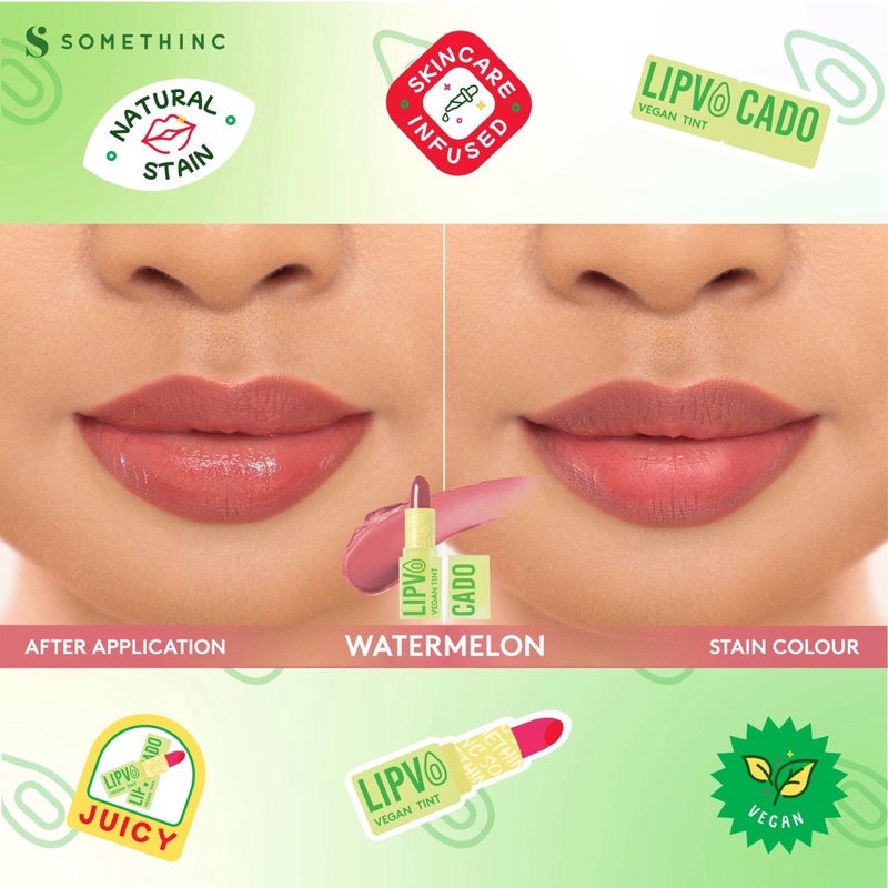 SOMETHINC LIPVOCADO Vegan Lip Treatment Tint - Lip Balm Warna 4gr Pelembab Bibir Kering Pecah Lip Avocado Somethinc