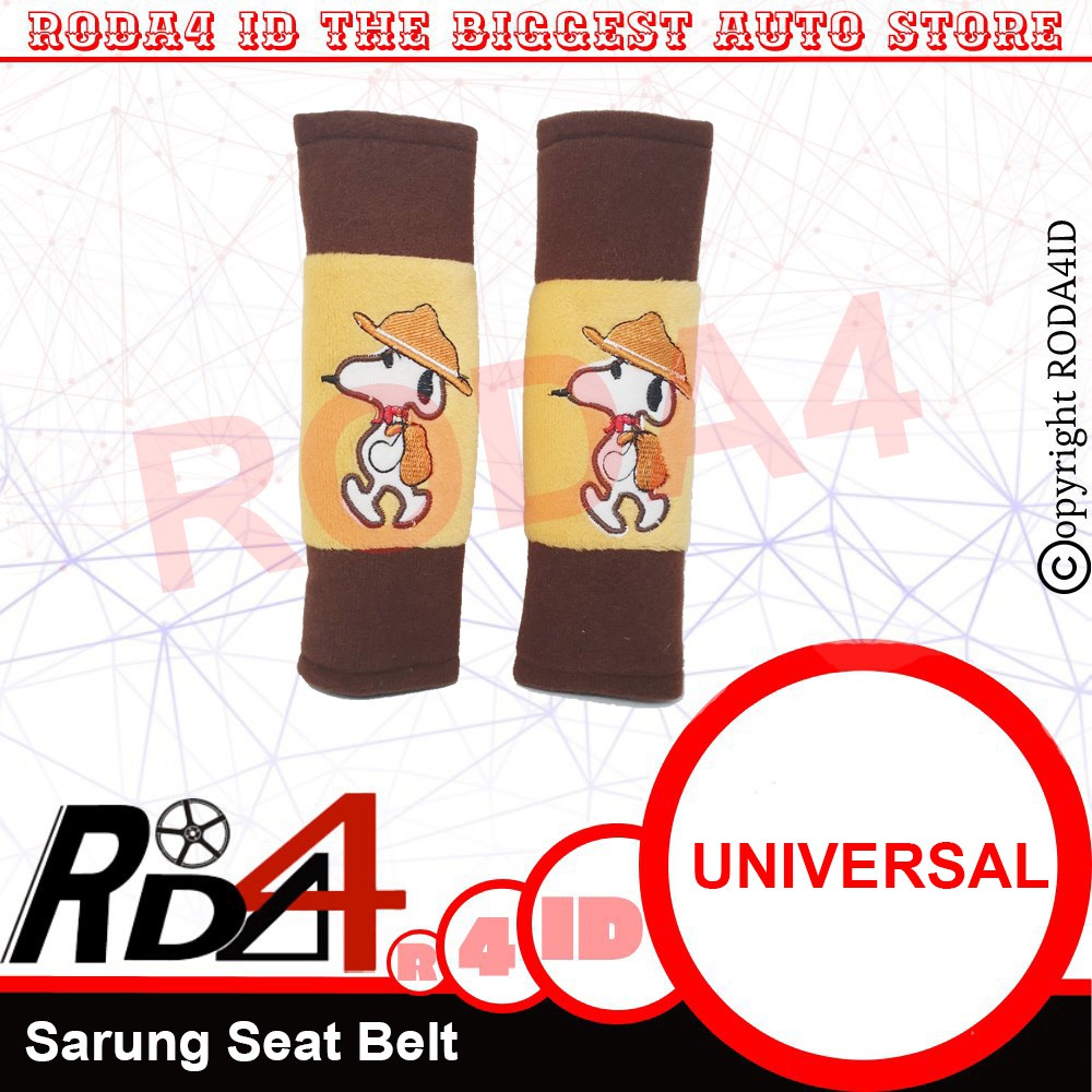 Sarung Tali Sabuk Pengaman Mobil Seat Belt Motif SNOPPY
